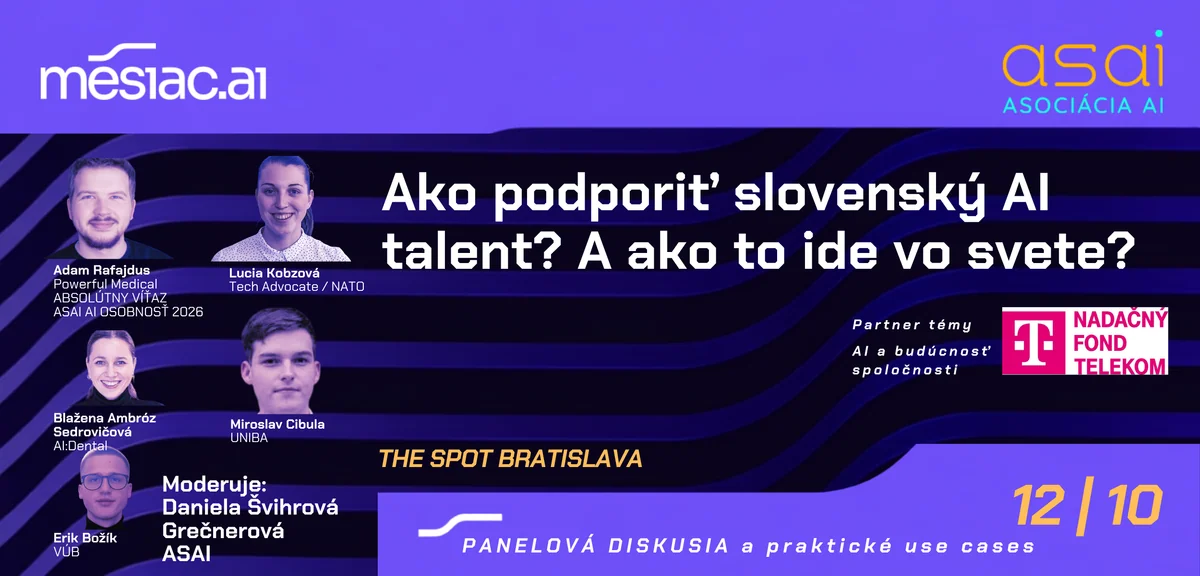 Panelová diskusia Ako podporiť slovenský AI talent? A ako to ide vo svete?