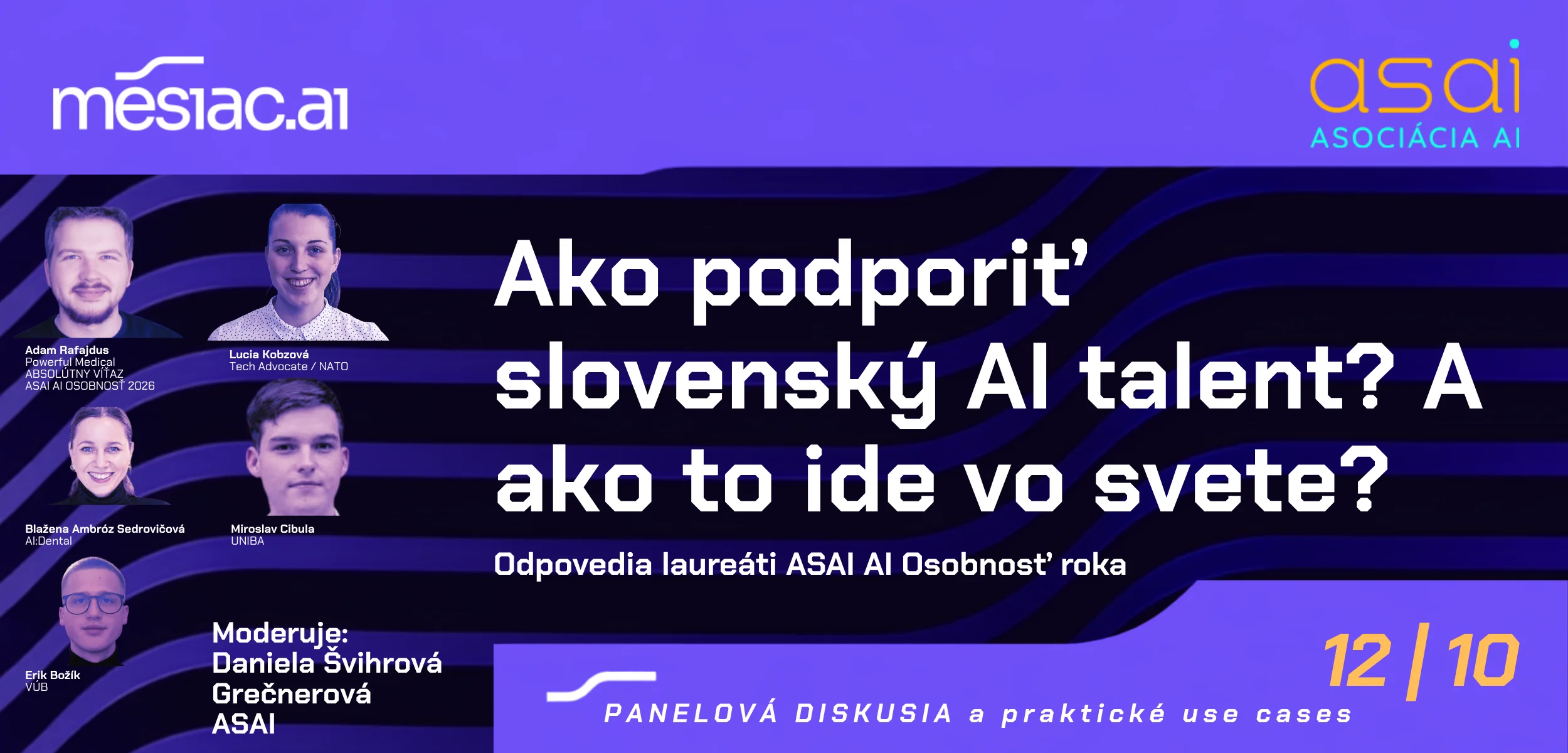 Panelová diskusia Ako podporiť slovenský AI talent? A ako to ide vo svete?