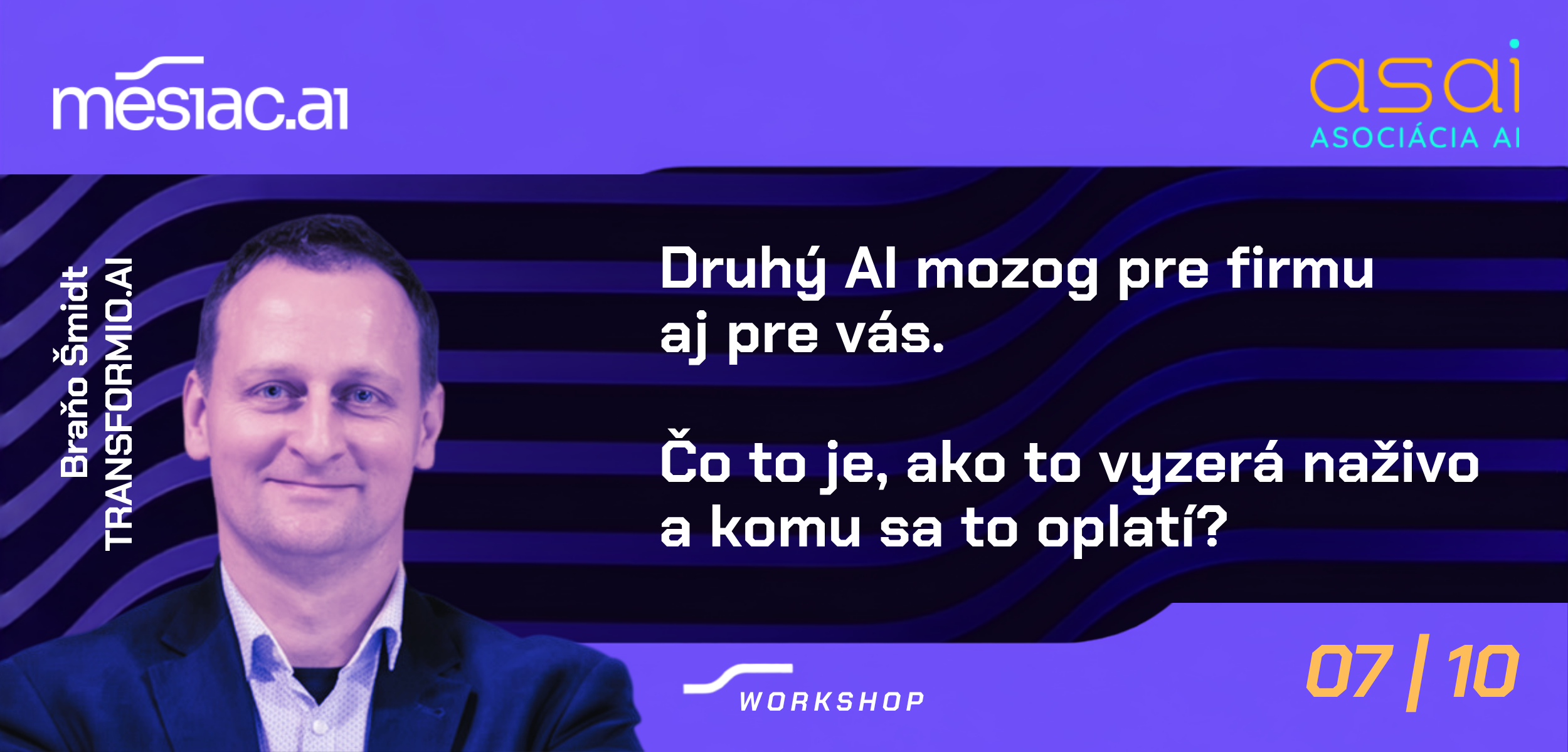 Branislav Šmidt – workshop Druhý AI mozog pre firmu aj pre vás