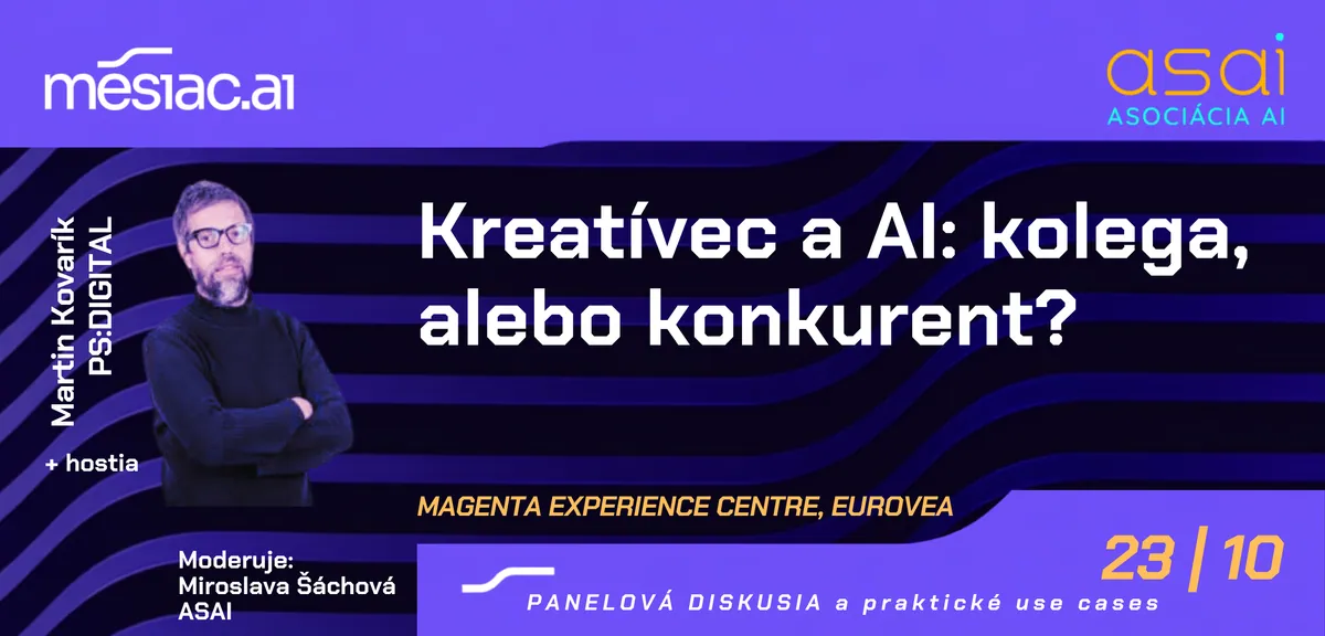 Panelová diskusia Kreatívec a AI: kolega, alebo konkurent?