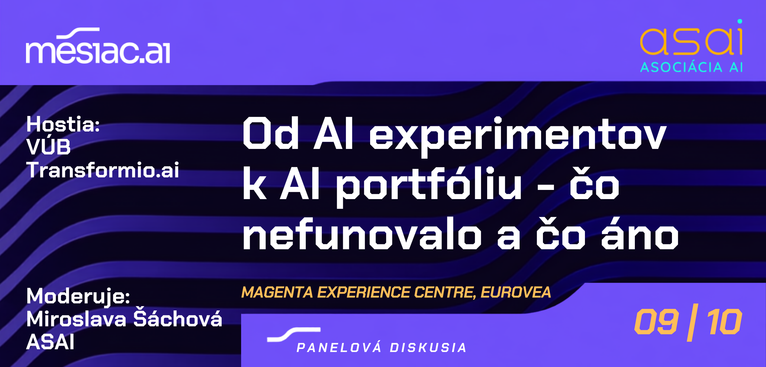 Panelová diskusia Od AI experimentov k AI portfóliu