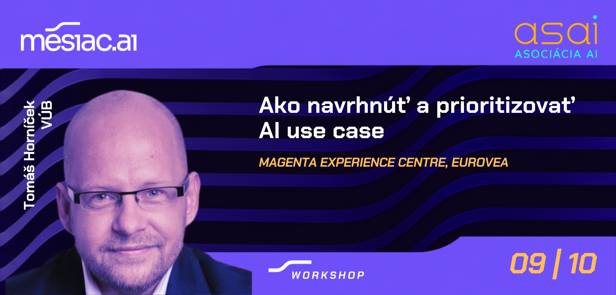 Tomáš Horníček – workshop Ako navrhnúť a prioritizovať AI use case